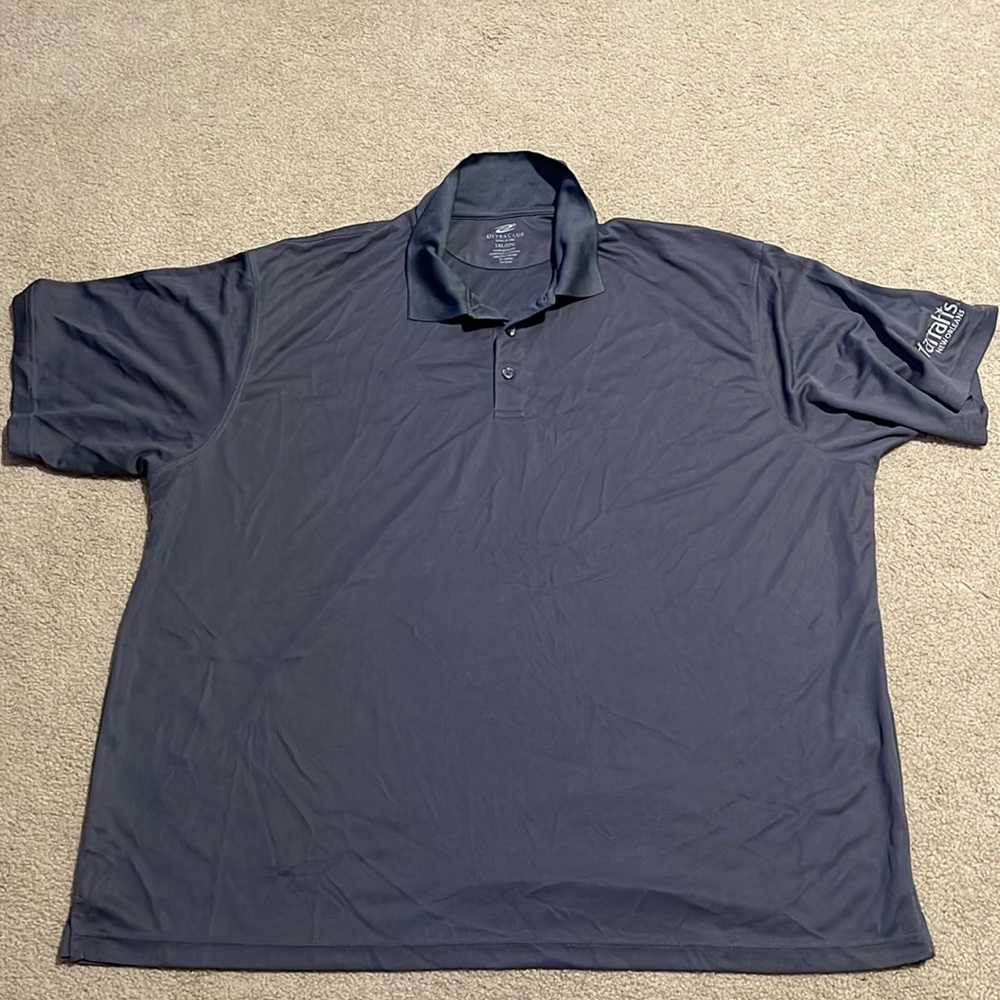 Grey Ultra Club Polo with Harrahs New Orleans Logo on Sleeve
